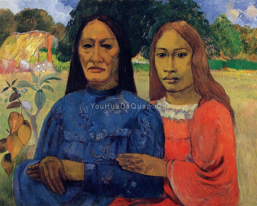 Mother and Daughter - 保罗·高更